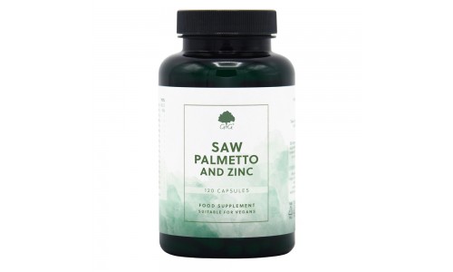 Fűrészes törpepálma (Saw Palmetto) 600mg cinkkel 15mg 120 kapszula (G&G)